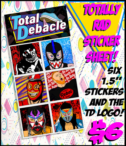 Totally Rad sticker sheet