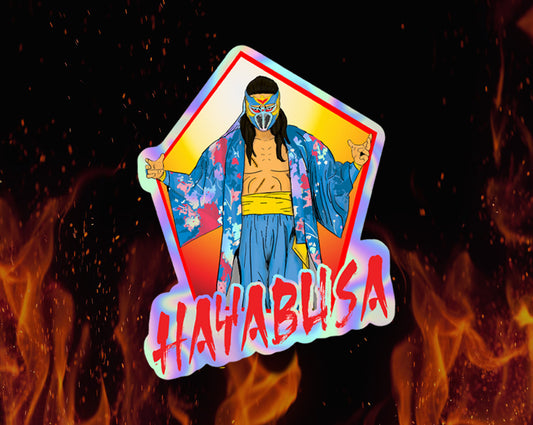 Hayabusa holographic sticker