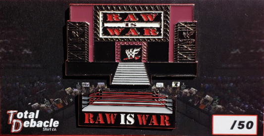 Raw is War attitude era arena pin set