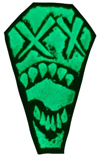 SIGNED Simon Gotch Glow in the dark pin