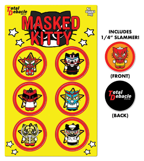 Masked Kitty pogs